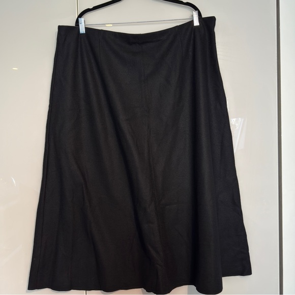 EILEEN FISHER 'Felted Wool Jersey A-Line Skirt' in Regenerative Wool - Picture 7 of 10